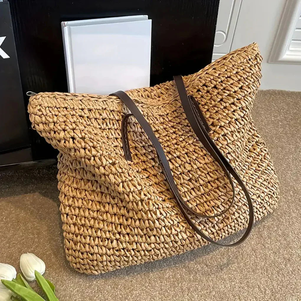 Davy | Women's Woven Tote Bag – Oversized Carryall