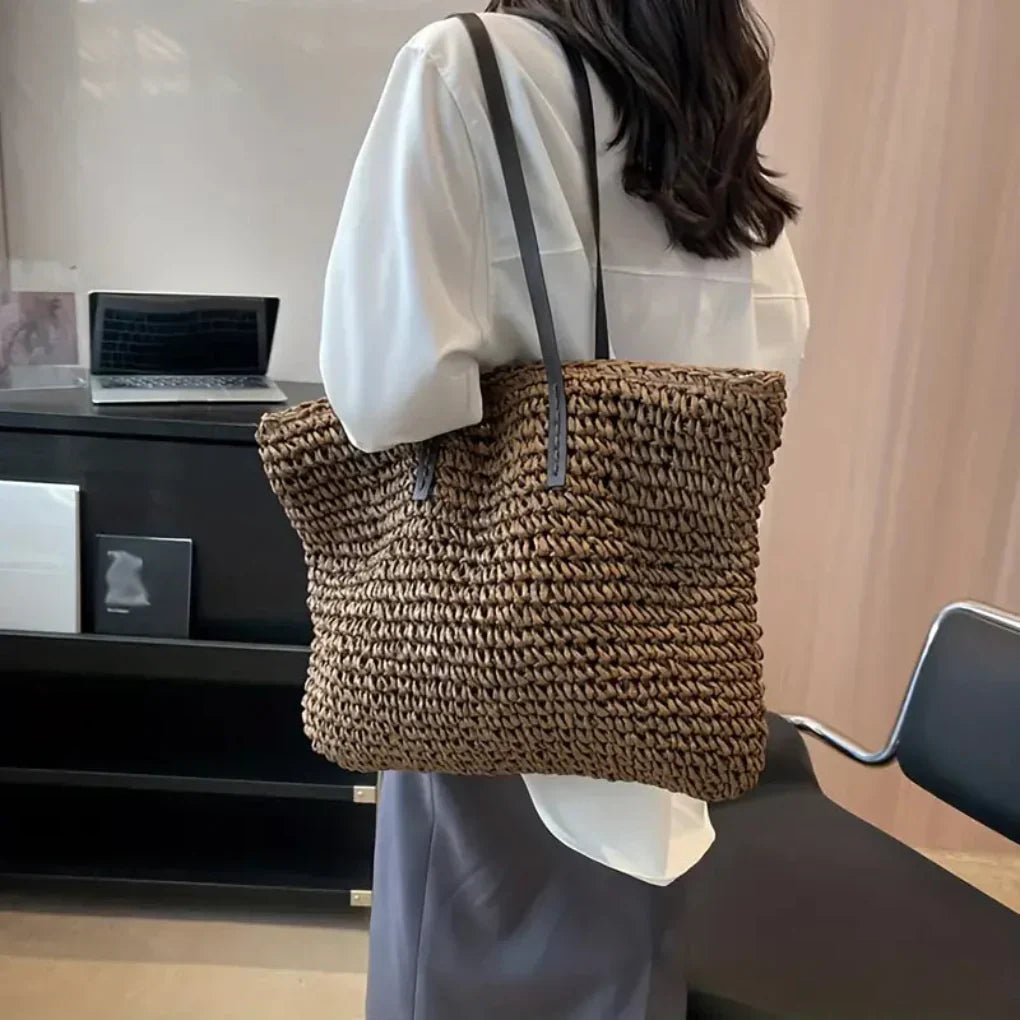 Davy | Women's Woven Tote Bag – Oversized Carryall