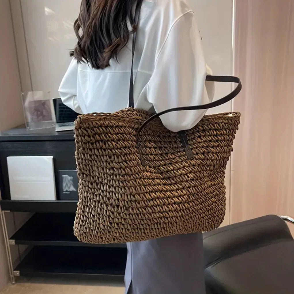 Davy | Women's Woven Tote Bag – Oversized Carryall