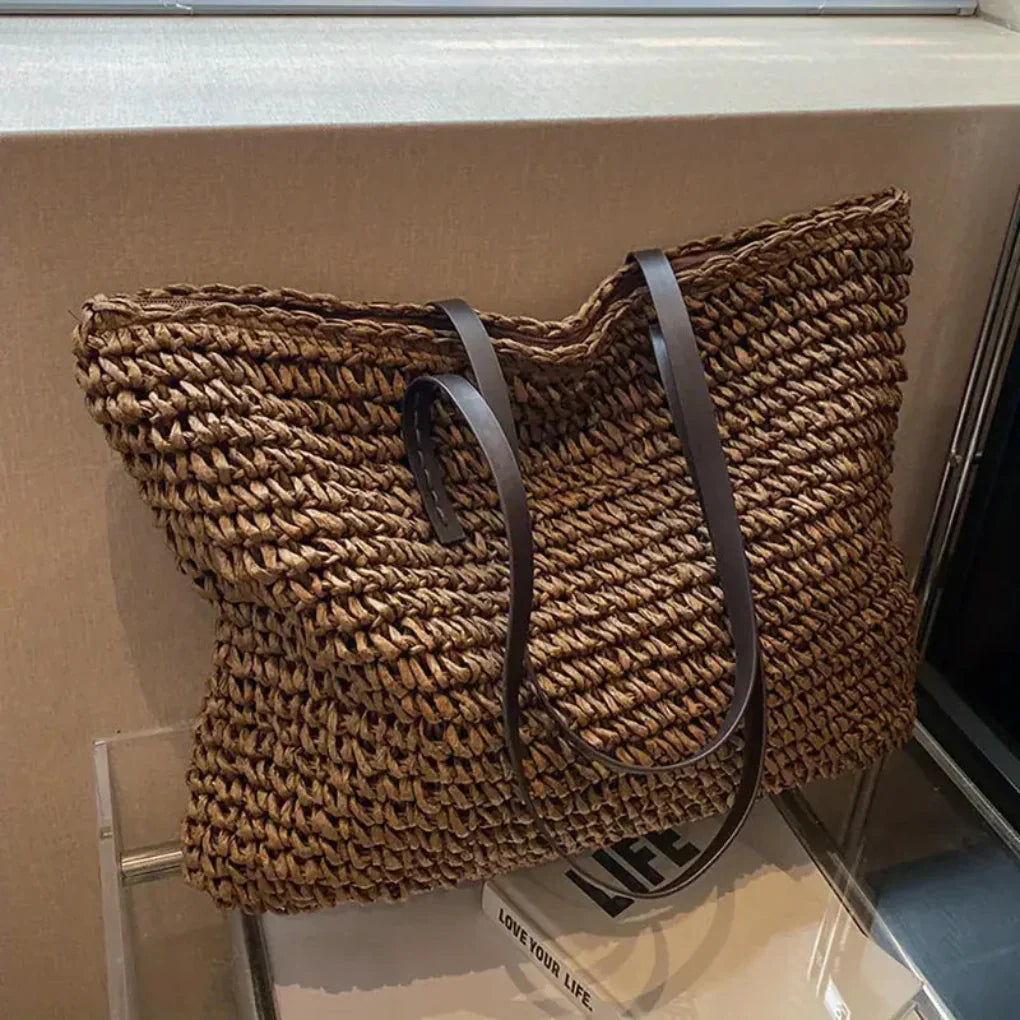 Davy | Women's Woven Tote Bag – Oversized Carryall