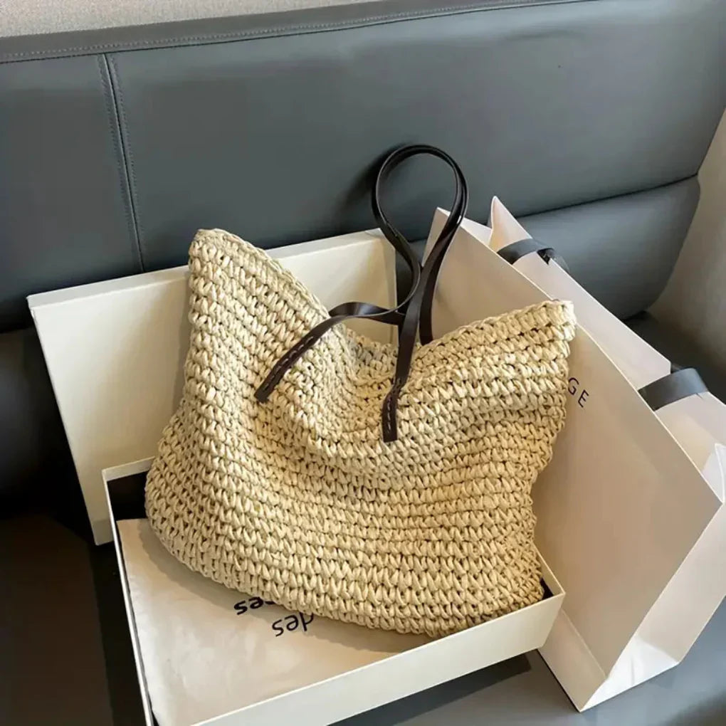 Davy | Women's Woven Tote Bag – Oversized Everyday Shopper