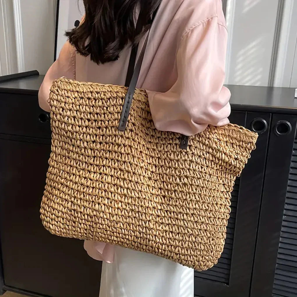 Davy | Women's Woven Tote Bag – Oversized Everyday Shopper