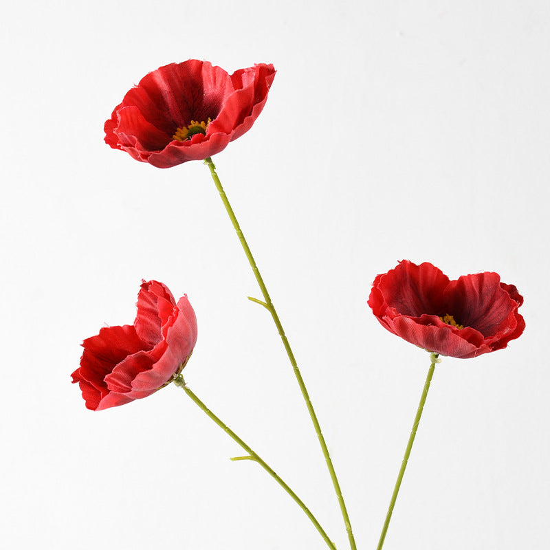 Tige de coquelicot artificiel décoratif