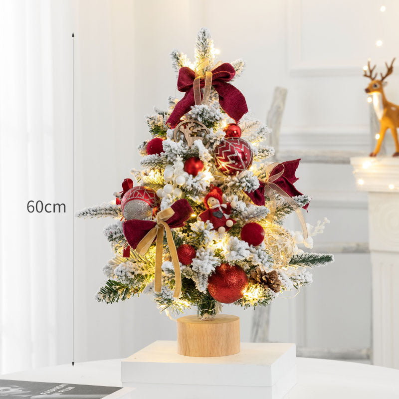 Decorative Mini Christmas Tree with LED Lights