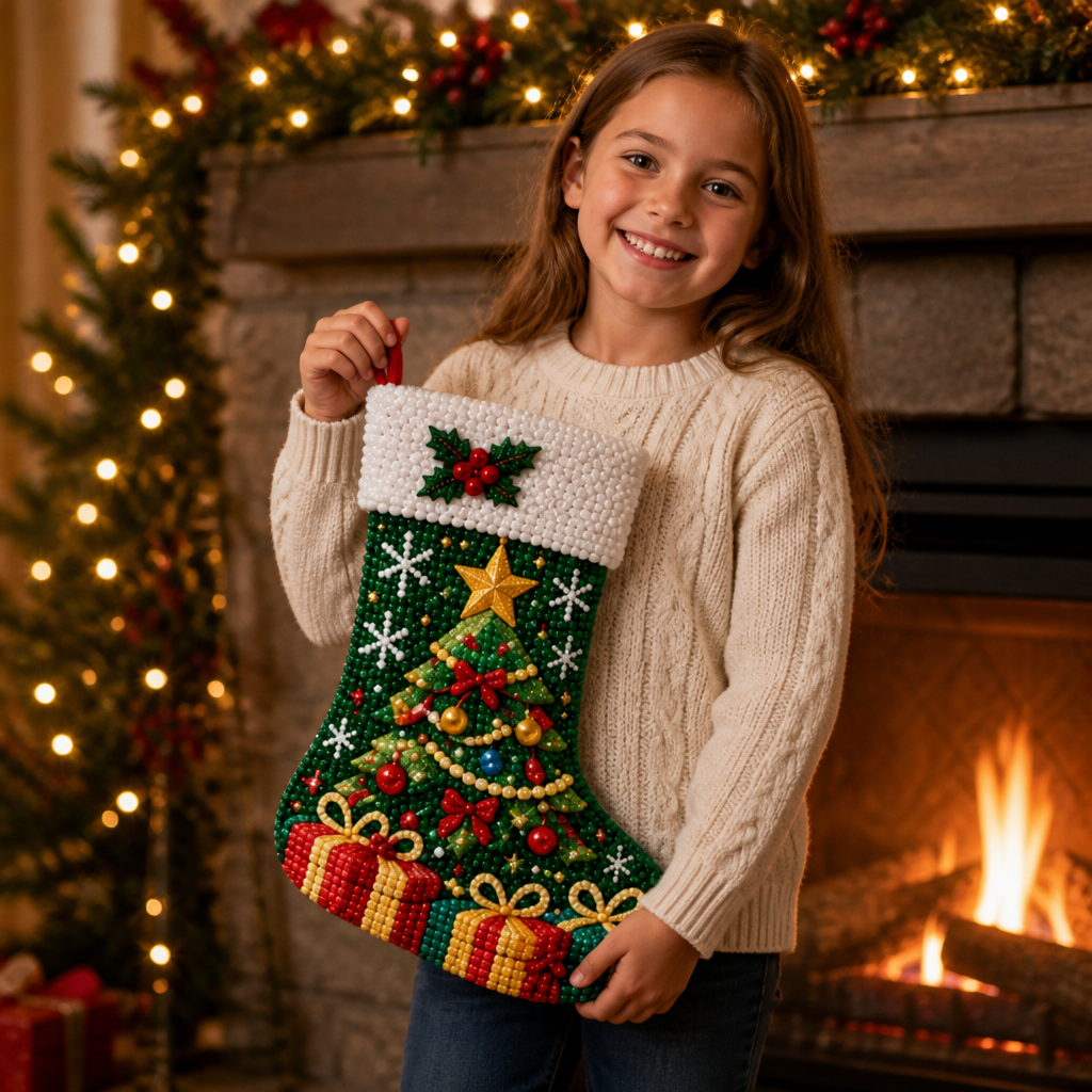 Diamond Painting Christmas Stocking Kit