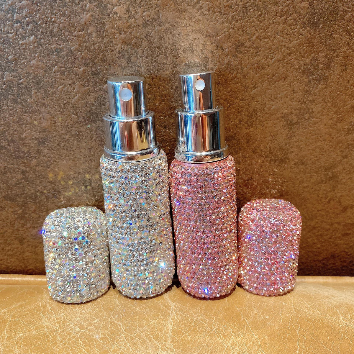 Flacon de parfum rechargeable en forme de diamant
