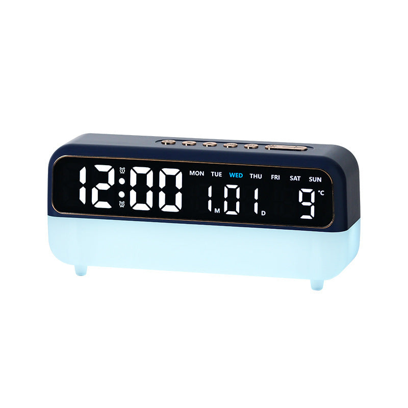 Digital Radio Alarm Clock with Temperature and Date Display