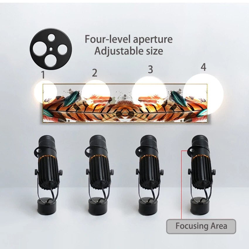 Spot LED réglable à intensité variable, monté en surface, pour éclairage d'accentuation (7–20W)