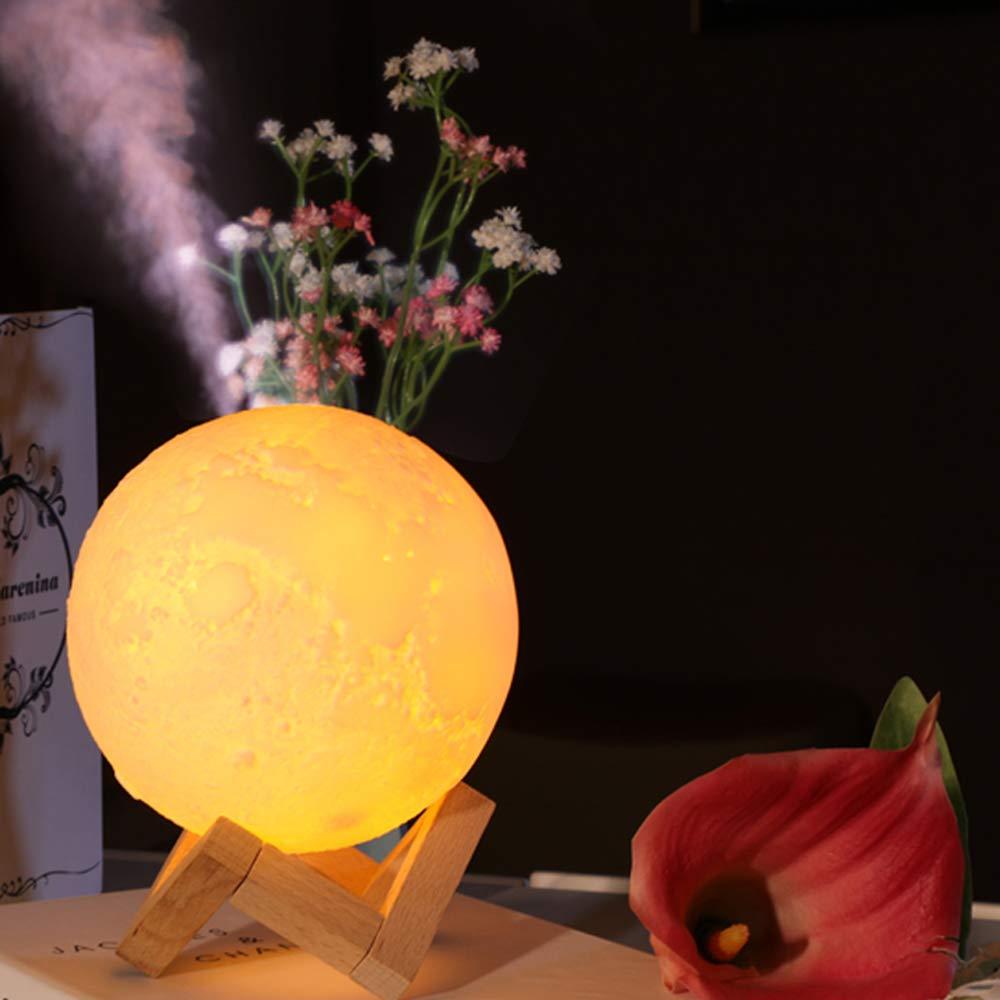 Dual-Function Air Purifier and Humidifier with Moonlight Effect for Clean Air and Ambient Lighting