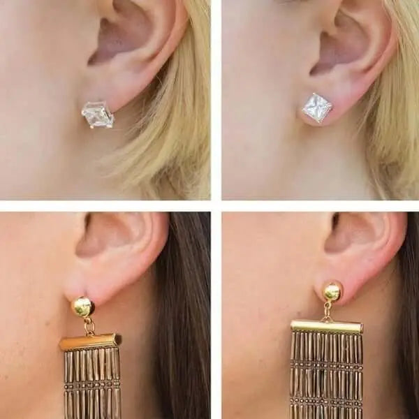 Stabilisateur de boucles d’oreilles pour maintenir les boucles lourdes en place sans qu’elles ne tombent