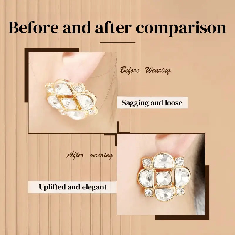 Stabilisateur de boucles d’oreilles pour maintenir les boucles lourdes en place sans qu’elles ne tombent