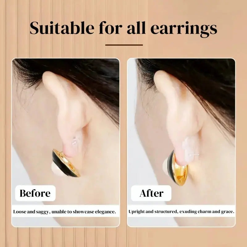 Stabilisateur de boucles d’oreilles pour maintenir les boucles lourdes en place sans qu’elles ne tombent