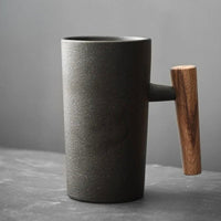 Earthy Nordic-Style Latte Mugs - Coffee Cups