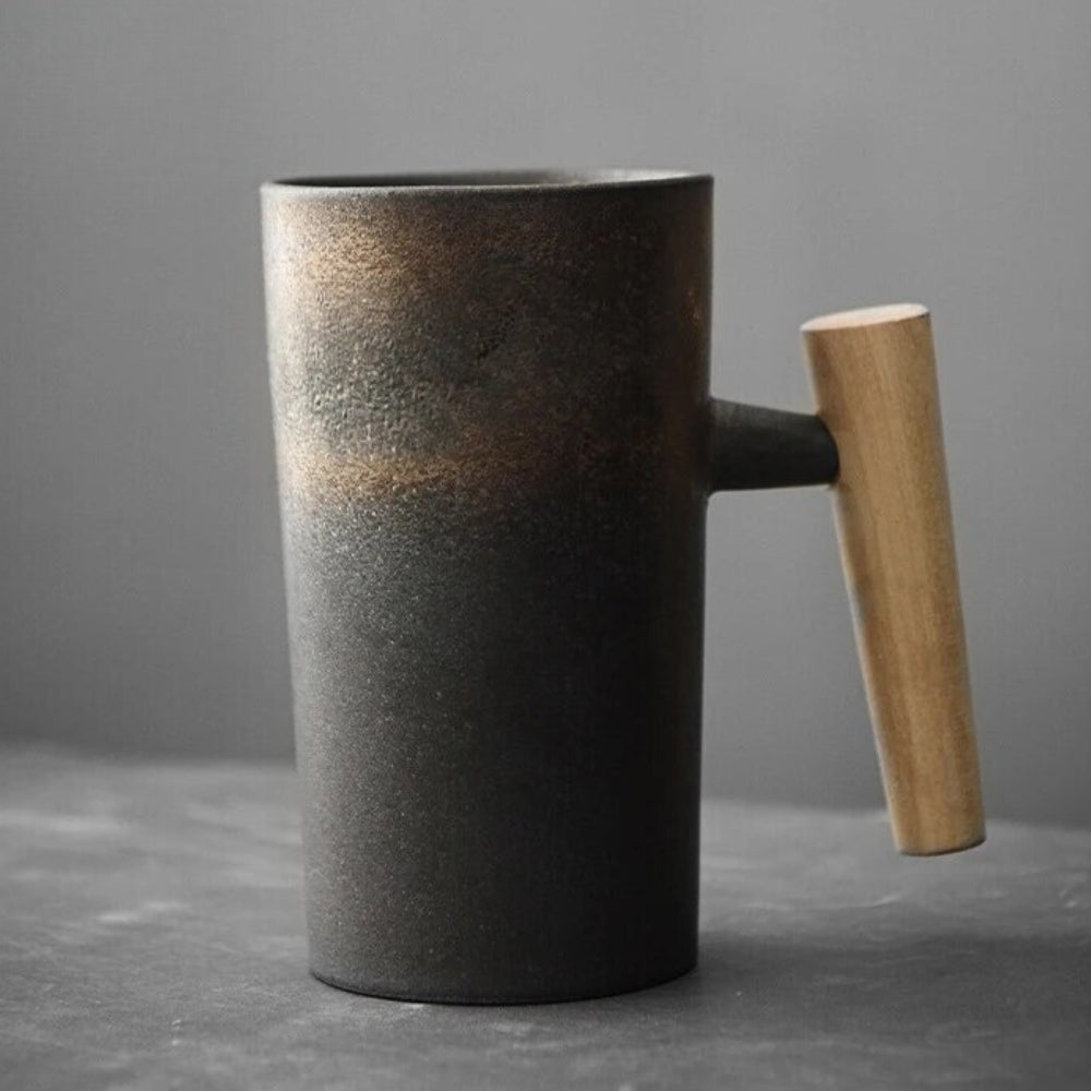 Earthy Nordic-Style Latte Mugs - Coffee Cups