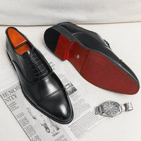 Chaussures Oxford en cuir écologique