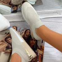 Elastic Slip-On Sneakers