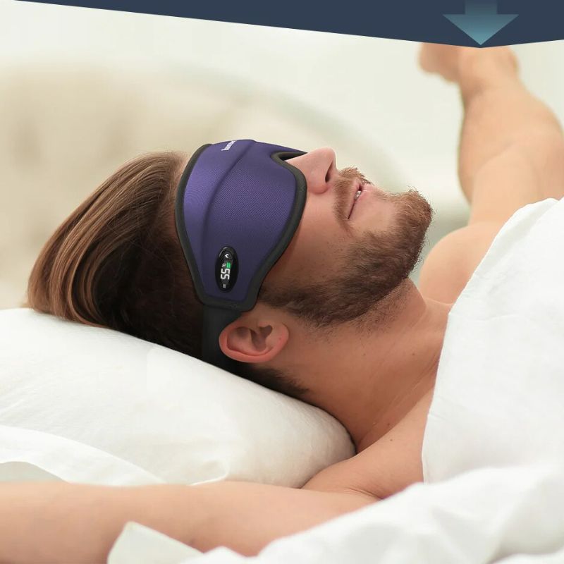 Masseur électrique chauffant pour les yeux, soulageant la fatigue oculaire et les migraines