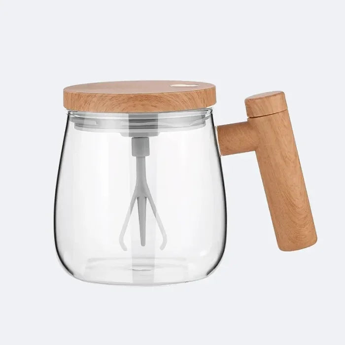 Electric High-Speed Self-Stirring Mug with One-Button Start for Hot & Cold Drinks