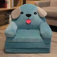 Sofá Cama Plegable de Peluche EleganceChild | Silla Convertible y Lavable, Ideal para Dormitorio y Sala de Juegos