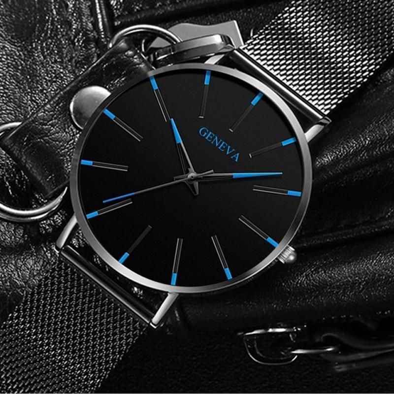 Elegant Men's Quartz Watch with Minimalist Design – Stainless Steel