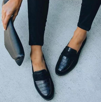 Mocasines Elegantes de Punta Redonda para Uso Diario