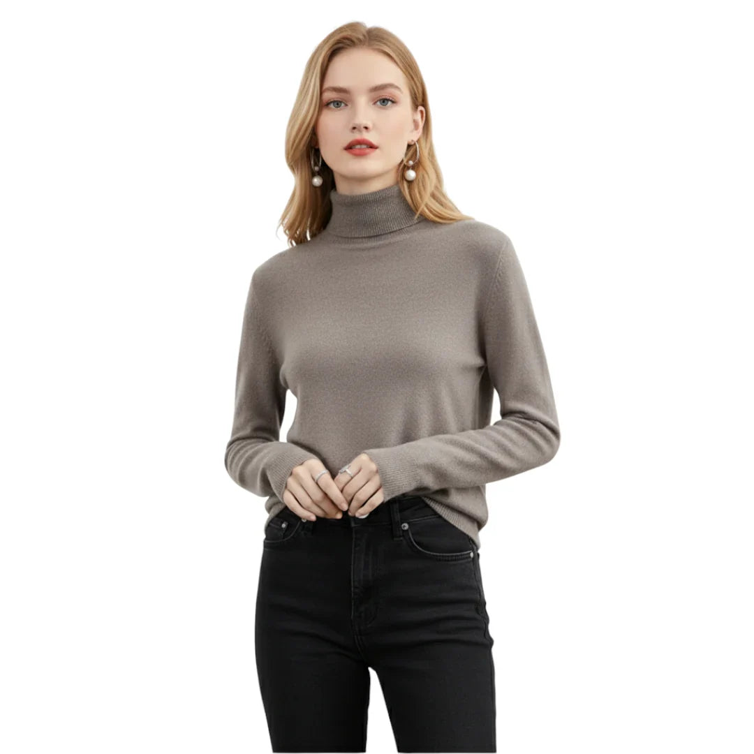 Elegant Women's Knitted Sweater – Warm and Comfortable