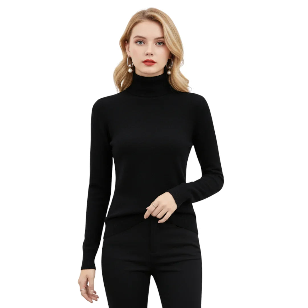 Elegant Women's Knitted Sweater – Warm and Comfortable