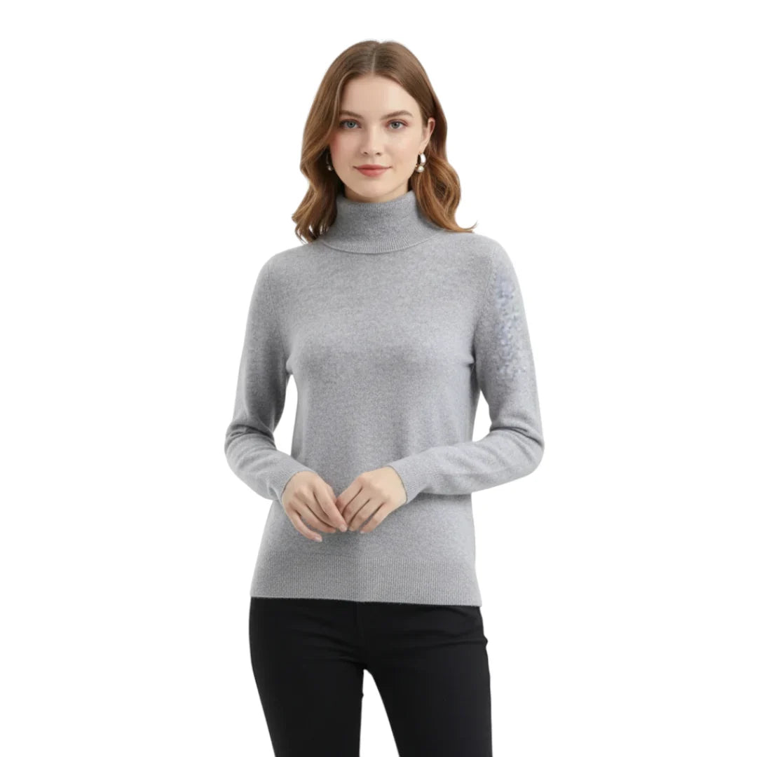 Elegant Women's Knitted Sweater – Warm and Comfortable