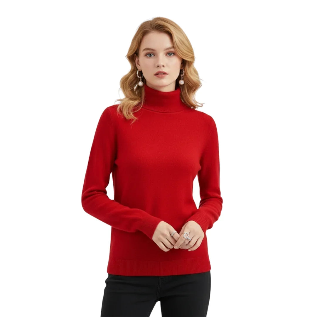 Elegant Women's Knitted Sweater – Warm and Comfortable