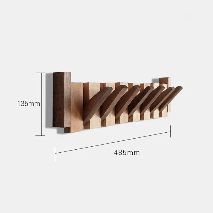 Elegant Wood Piano Style Coat Rack for Stylish Entryway