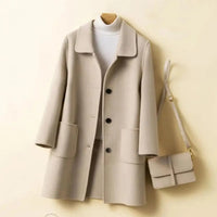 Élégant manteau en laine
