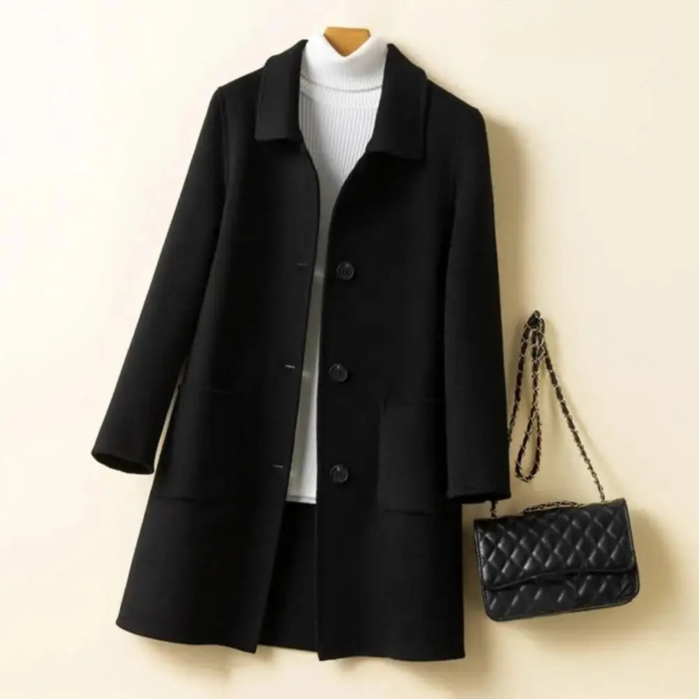 Élégant manteau en laine