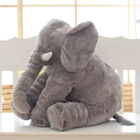 Coussin peluche éléphant | Grande peluche câline pour enfants et bébés