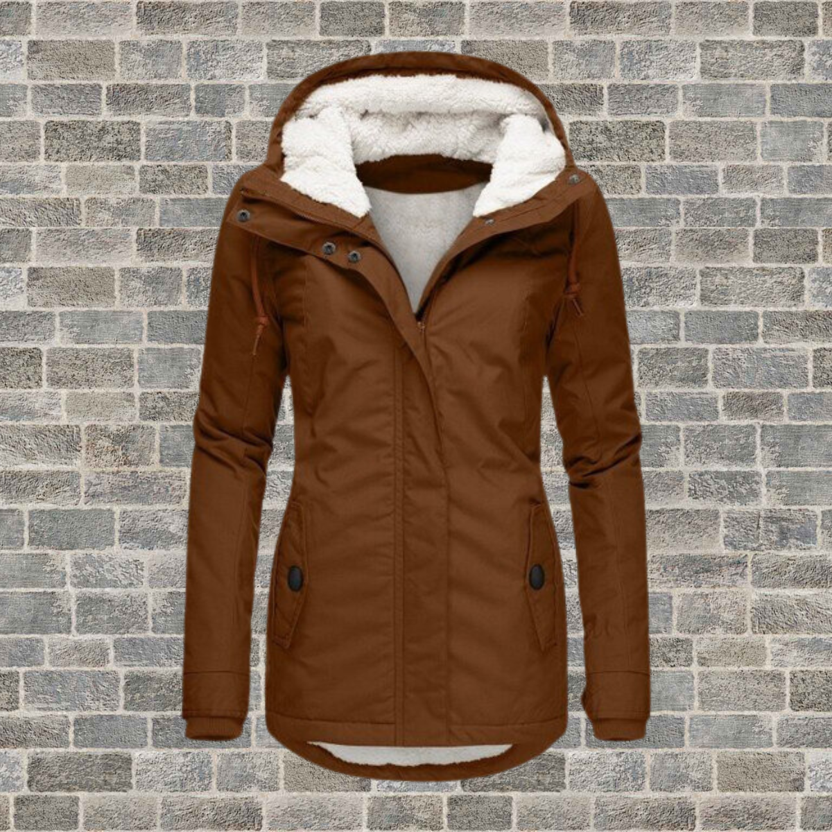 Elsie Belle | New Pleated Cotton Coat with Hood