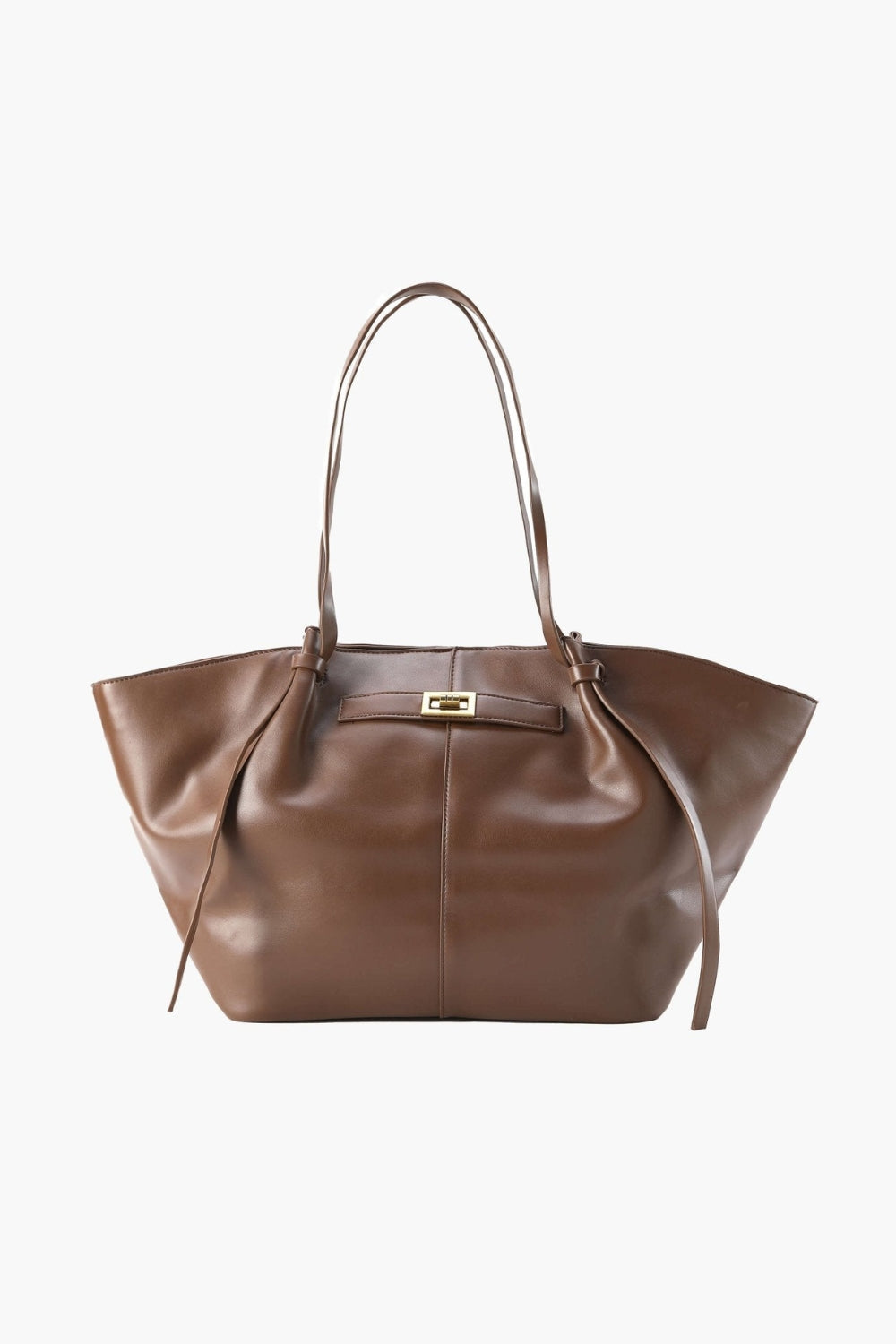 Sac cabas en cuir pour tous les jours avec détail de fermeture avant