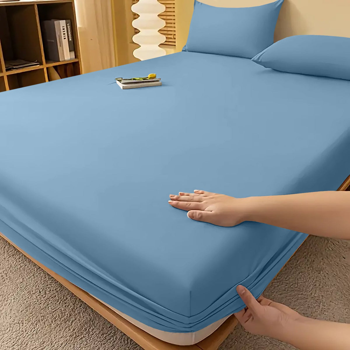 Drap-housse extra profond - linge de lit toutes saisons infroissable