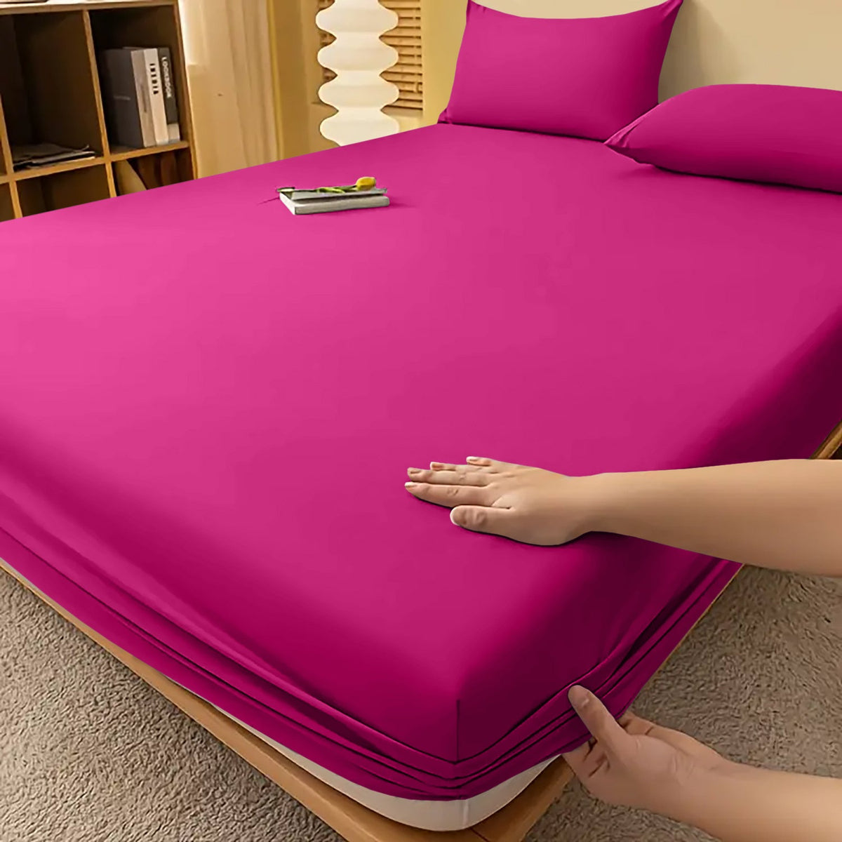 Drap-housse extra profond - linge de lit toutes saisons infroissable
