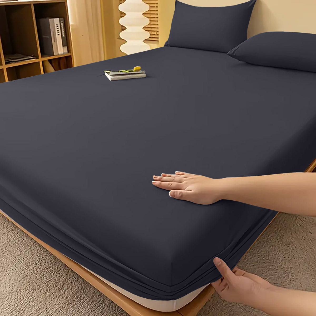 Drap-housse extra profond - linge de lit toutes saisons infroissable