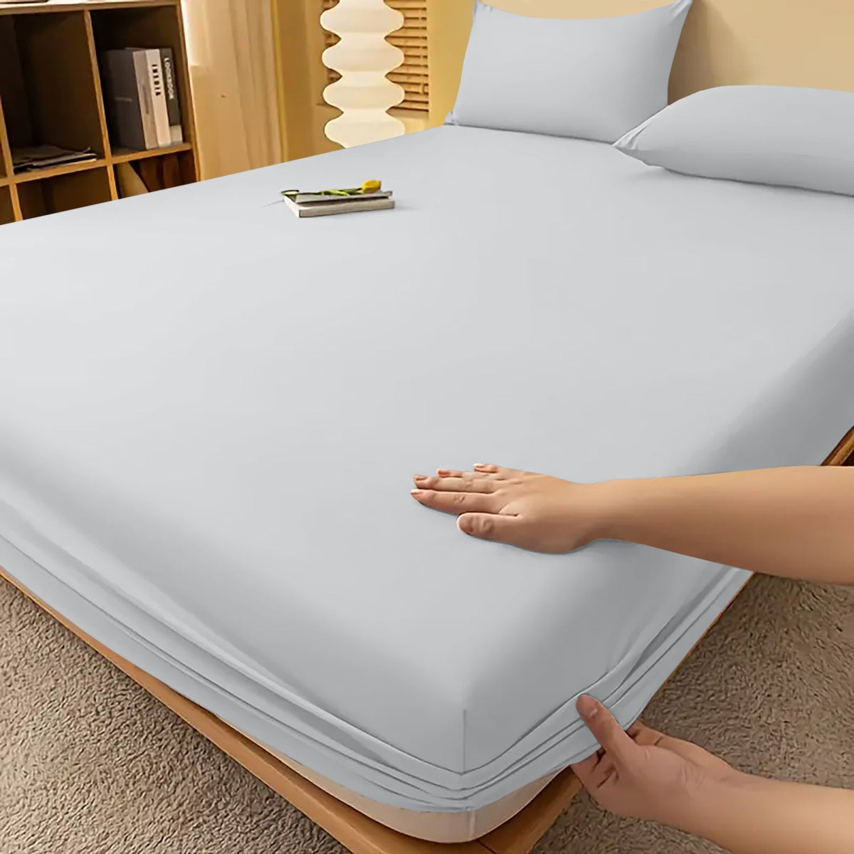 Drap-housse extra profond - linge de lit toutes saisons infroissable