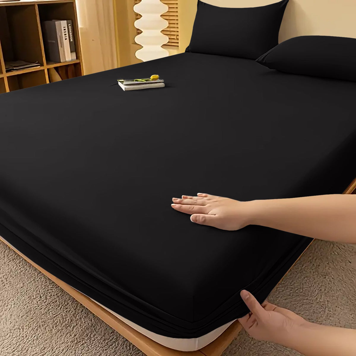 Drap-housse extra profond - linge de lit toutes saisons infroissable