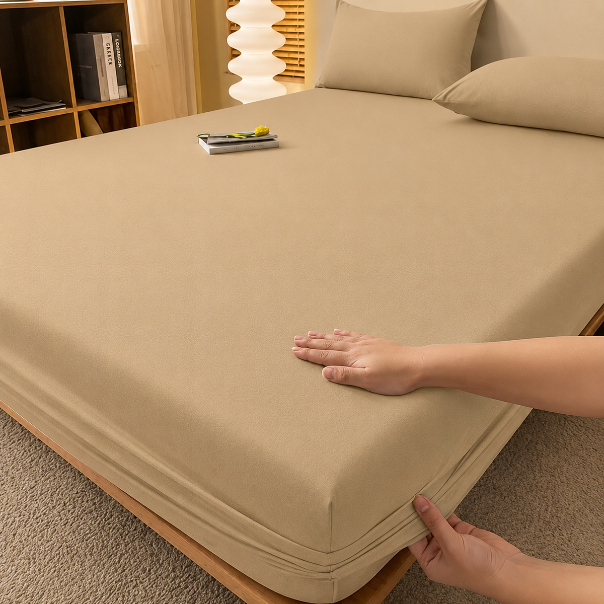 Drap-housse extra profond - linge de lit toutes saisons infroissable