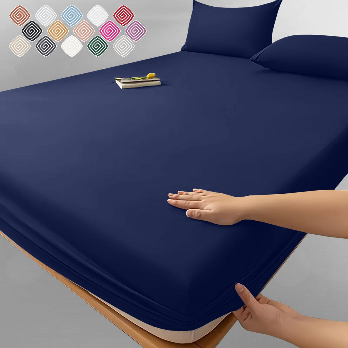 Drap-housse extra profond - linge de lit toutes saisons infroissable