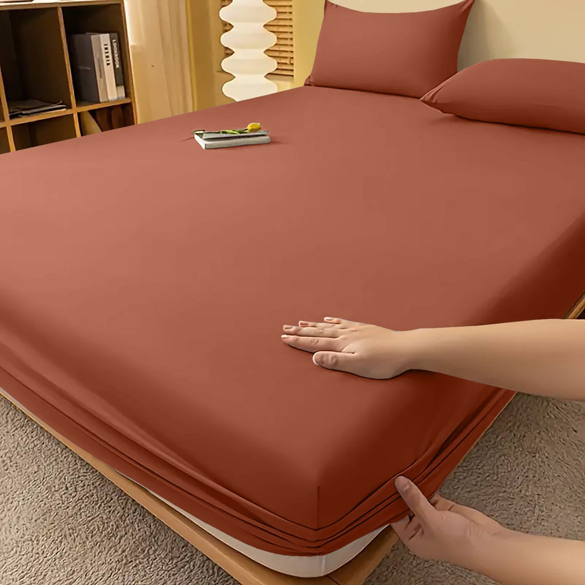 Drap-housse extra profond - linge de lit toutes saisons infroissable