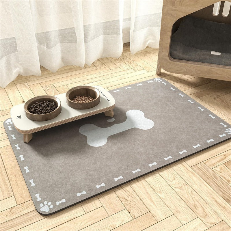 Extra-Large Waterproof Silicone Pet Feeding Mat with Non-Slip Backing
