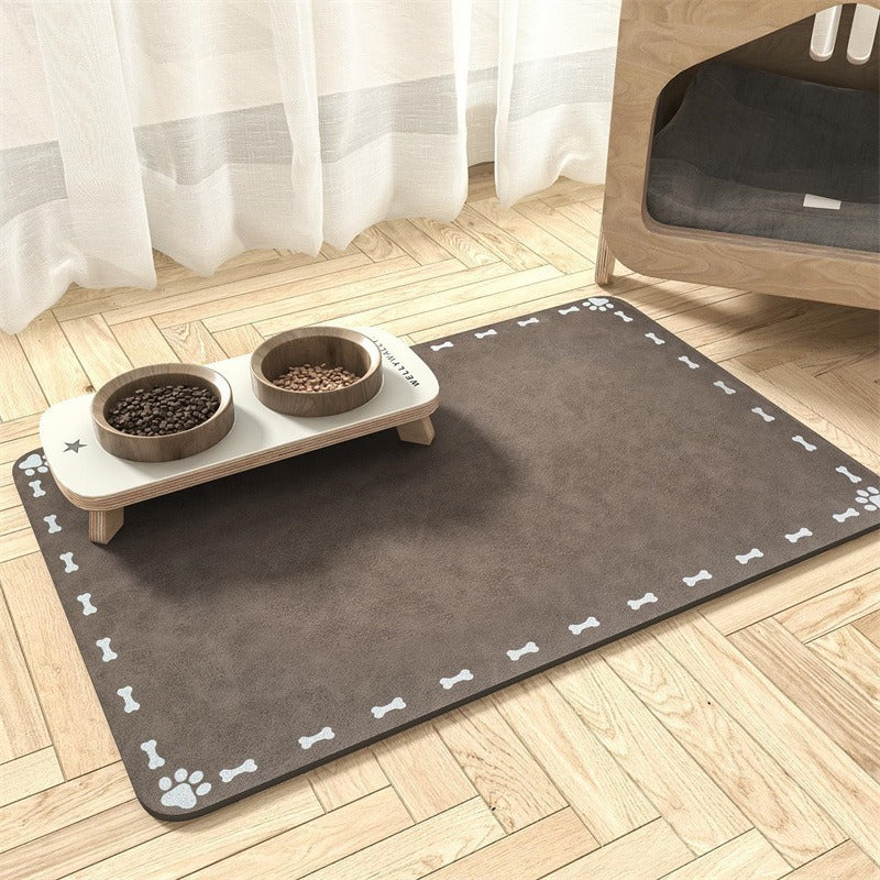 Extra-Large Waterproof Silicone Pet Feeding Mat with Non-Slip Backing