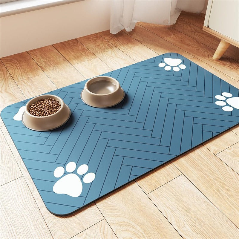 Extra-Large Waterproof Silicone Pet Feeding Mat with Non-Slip Backing