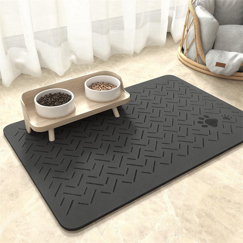 Extra-Large Waterproof Silicone Pet Feeding Mat with Non-Slip Backing