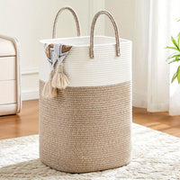 Panier à linge tissé extra large - Espace pour toutes vos affaires, durable et pratique