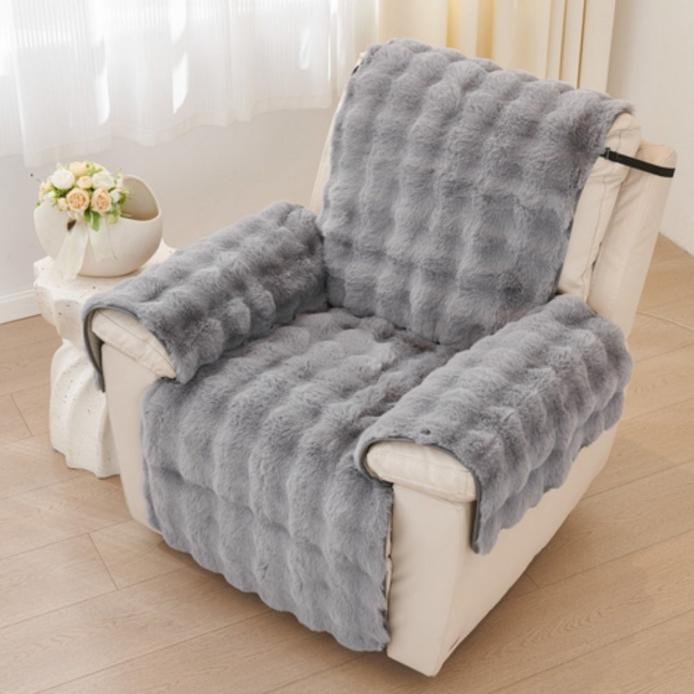 Faux Fur Recliner Sofa Cover