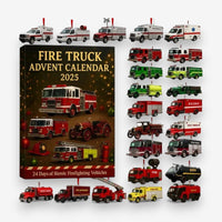 Calendrier de l'Avent camion de pompiers avec 24 jouets